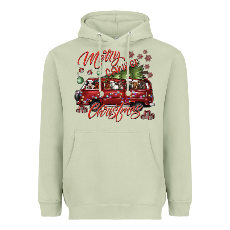 Merrycamperchristmas Heavyweight Hoodie by SublimationCraftShop | Teevron