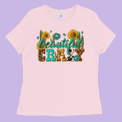 Beautiful Crazy Ladies Tee Designed By Texasbilliewilder