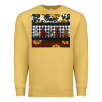 Antique Gold christmas trees and sunflowers Premium Sweatshirt - Jasminsmagicworld