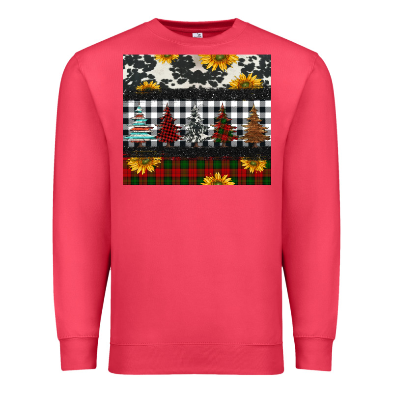 Christmas Trees And Sunflowers Premium Sweatshirt by Jasminsmagicworld | Teevron