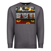 Charcoal Heather christmas trees and sunflowers Premium Sweatshirt - Jasminsmagicworld
