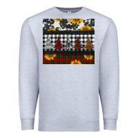 Heather Grey christmas trees and sunflowers Premium Sweatshirt - Jasminsmagicworld
