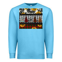 Ocean Blue christmas trees and sunflowers Premium Sweatshirt - Jasminsmagicworld