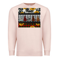 Pale Pink christmas trees and sunflowers Premium Sweatshirt - Jasminsmagicworld