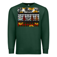 Sports Green christmas trees and sunflowers Premium Sweatshirt - Jasminsmagicworld