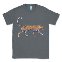 Charcoal Heather leopard Classic Tee - LillyAllenDesigns