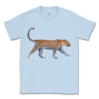 Dusty Blue leopard Classic Tee - LillyAllenDesigns