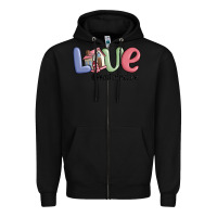 Black love real estate life Zipper Hoodie - MaliasSmallBusiness