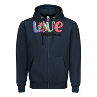 Love Real Estate Life Zipper Hoodie | Teevron