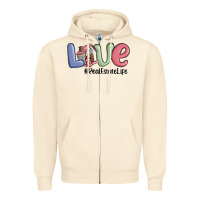 Sandshell love real estate life Zipper Hoodie - MaliasSmallBusiness