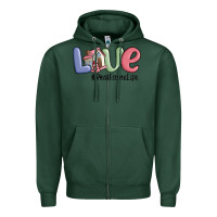 Sports Green love real estate life Zipper Hoodie - MaliasSmallBusiness