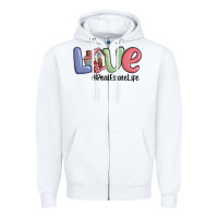 White love real estate life Zipper Hoodie - MaliasSmallBusiness