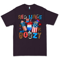 Plum red white boozy Premium Tee - AdoDesignShop