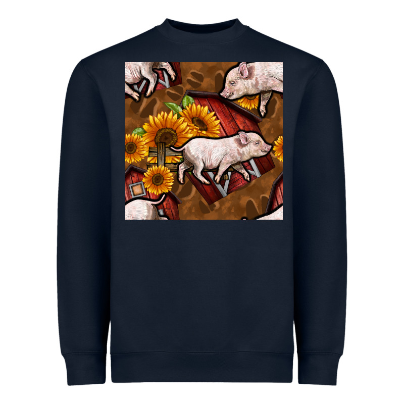 Pig And Barn Heavyweight Sweatshirt by BundleAndBundleShop | Teevron