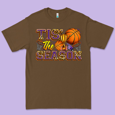 Tis' The Season Basketball Premium Tee Designed By Zillion Design Studio