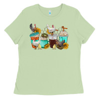Matcha chicken coffee cups Ladies Tee - texasbilliewilder