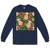 Navy Christmas tree cakes Long Sleeve Tee - NancyCooperArtShop