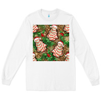 White Christmas tree cakes Long Sleeve Tee - NancyCooperArtShop