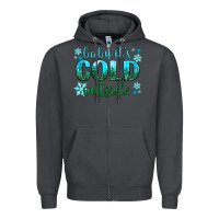 Smoke baby its cold outside Zipper Hoodie - NancyCooperArtShop