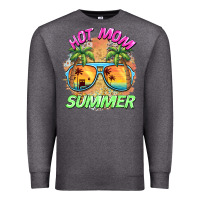 Charcoal Heather hot mom summer Premium Sweatshirt - BarkalooDesign