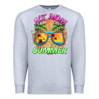 Heather Grey hot mom summer Premium Sweatshirt - BarkalooDesign