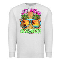 Oatmeal Heather hot mom summer Premium Sweatshirt - BarkalooDesign