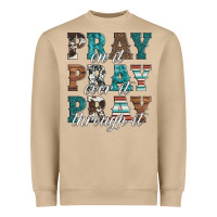 Mushroom pray on it pray over it pray through it Heavyweight Sweatshirt - Artiststas