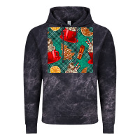 Cloud Black christmas hot chocolate and cookie seamless pattern Vintage Hoodie - BundleAndBundleShop