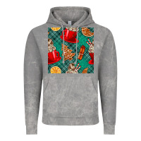 Cloud Rock christmas hot chocolate and cookie seamless pattern Vintage Hoodie - BundleAndBundleShop