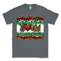 Charcoal Heather Peace Love Christmas Trees Classic Tee - Jasminsmagicworld