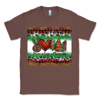 Chestnut Peace Love Christmas Trees Classic Tee - Jasminsmagicworld