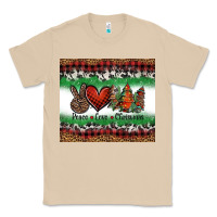 Mushroom Peace Love Christmas Trees Classic Tee - Jasminsmagicworld