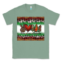 Sage Peace Love Christmas Trees Classic Tee - Jasminsmagicworld