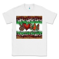 White Peace Love Christmas Trees Classic Tee - Jasminsmagicworld