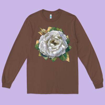 Pillow Fight Rose Long Sleeve Tee Designed By Lillyallendesigns