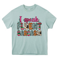 Arona i speak fluent sarcasm Heavy Core Tee - Zillion Design Studio