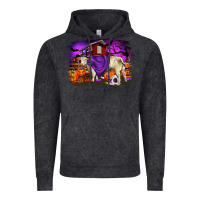 Vintage Black Charolais Bull Halloween Vintage Hoodie - RanaPortraitStore