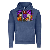 Vintage Denim Charolais Bull Halloween Vintage Hoodie - RanaPortraitStore