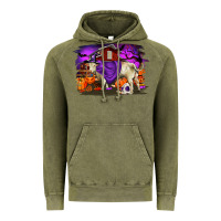 Vintage Olive Charolais Bull Halloween Vintage Hoodie - RanaPortraitStore
