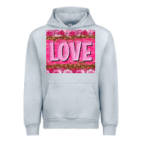 Heather Grey Love Valentine's day tumbler Urban Hoodie - HowdyJamesFarm