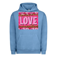 Pigment Pebble Blue Love Valentine's day tumbler Urban Hoodie - HowdyJamesFarm