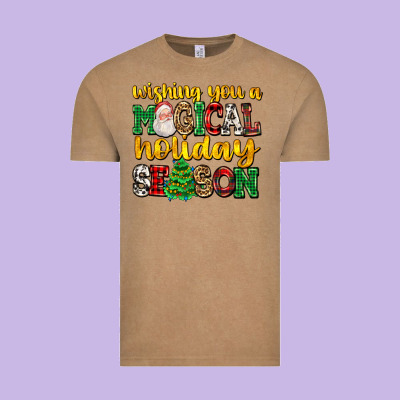 Wishing You A Magical Season Vintage Tee Designed By Adodesignshop