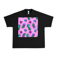 Black summer ocean seamless pattern Urban Heavy Tee - BundleAndBundleShop