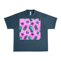 Midnight Navy summer ocean seamless pattern Urban Heavy Tee - BundleAndBundleShop