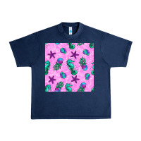 Navy summer ocean seamless pattern Urban Heavy Tee - BundleAndBundleShop