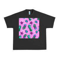 Pigment Black summer ocean seamless pattern Urban Heavy Tee - BundleAndBundleShop