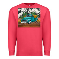 Cardinal western farm truck cactus and sunflowers Premium Sweatshirt - Jasminsmagicworld