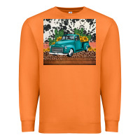 Carrot western farm truck cactus and sunflowers Premium Sweatshirt - Jasminsmagicworld
