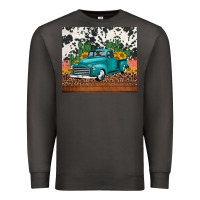 Smoke western farm truck cactus and sunflowers Premium Sweatshirt - Jasminsmagicworld