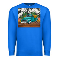 True Royal western farm truck cactus and sunflowers Premium Sweatshirt - Jasminsmagicworld